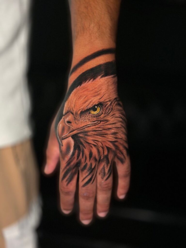 Eagle Hand Tattoo