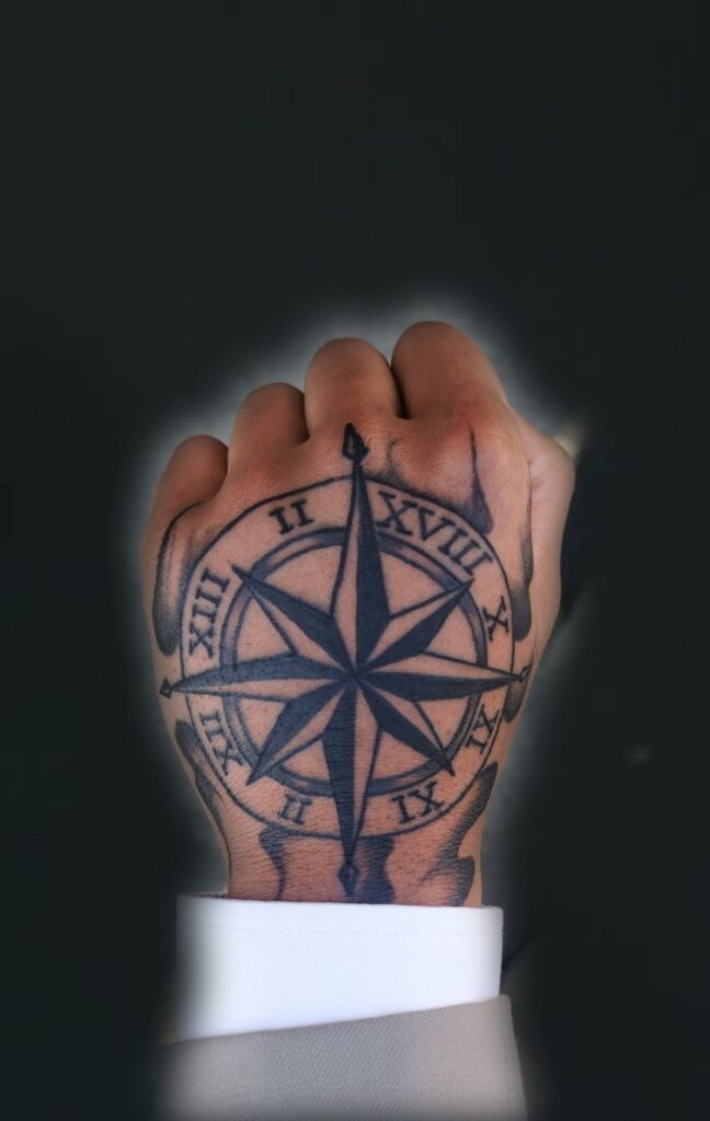 compass rose tattoo