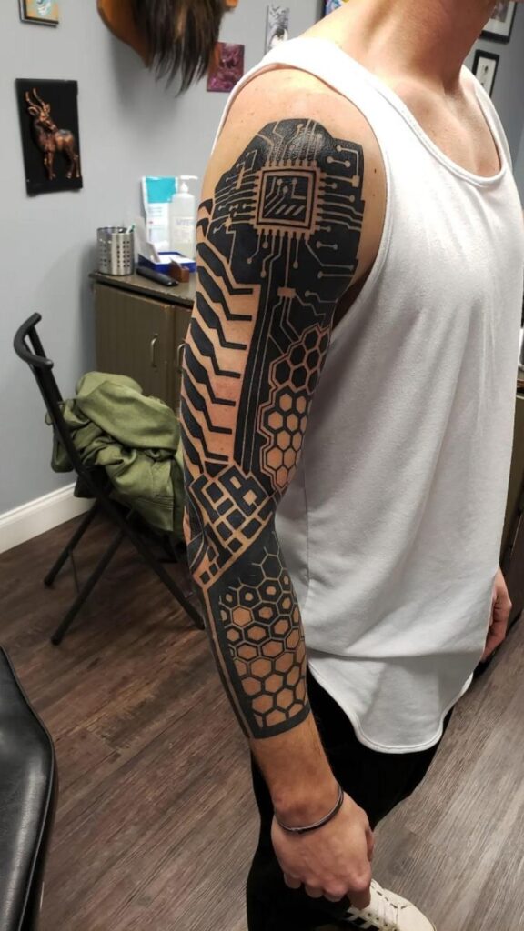 Cyberpunk Tech Arm Sleeve