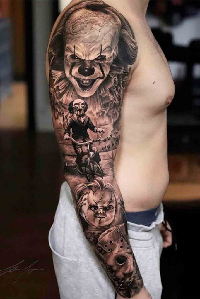 Horror Icon Full Arm Sleeve