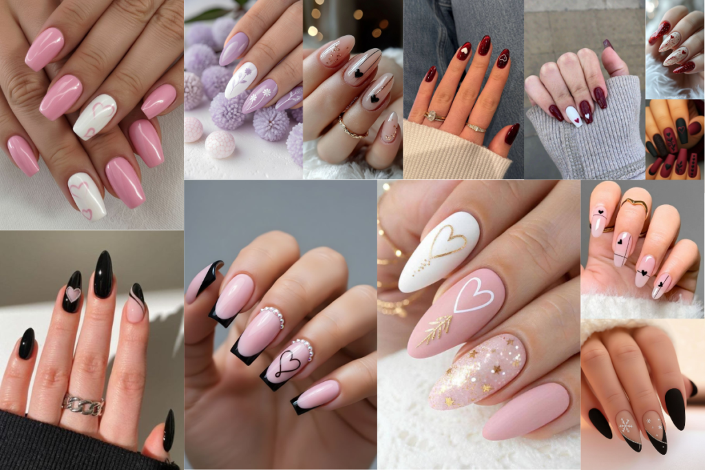 valentines nails
