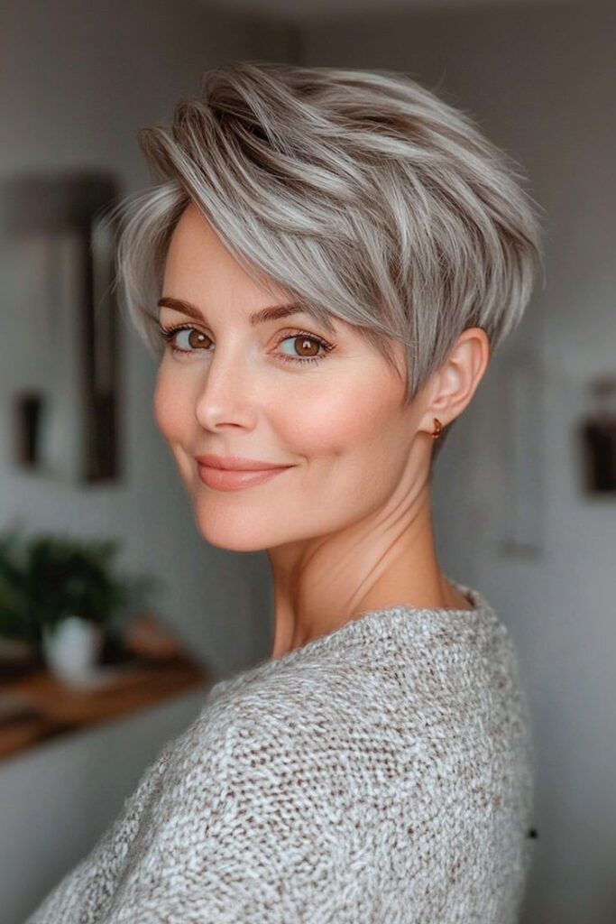 Voluminous Pixie with Lifted Crown