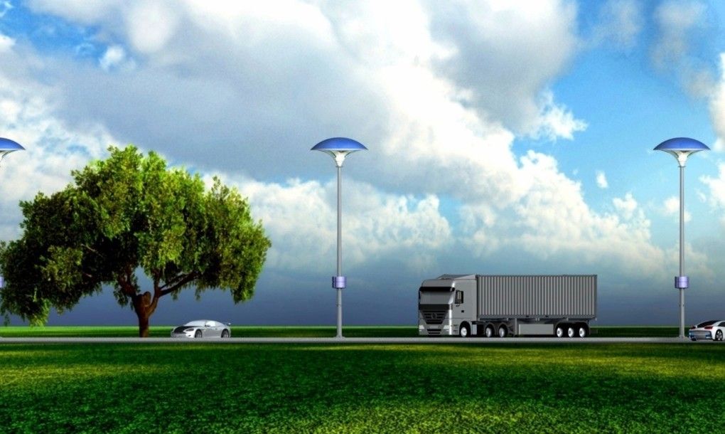 self cleaning street light palm oil project